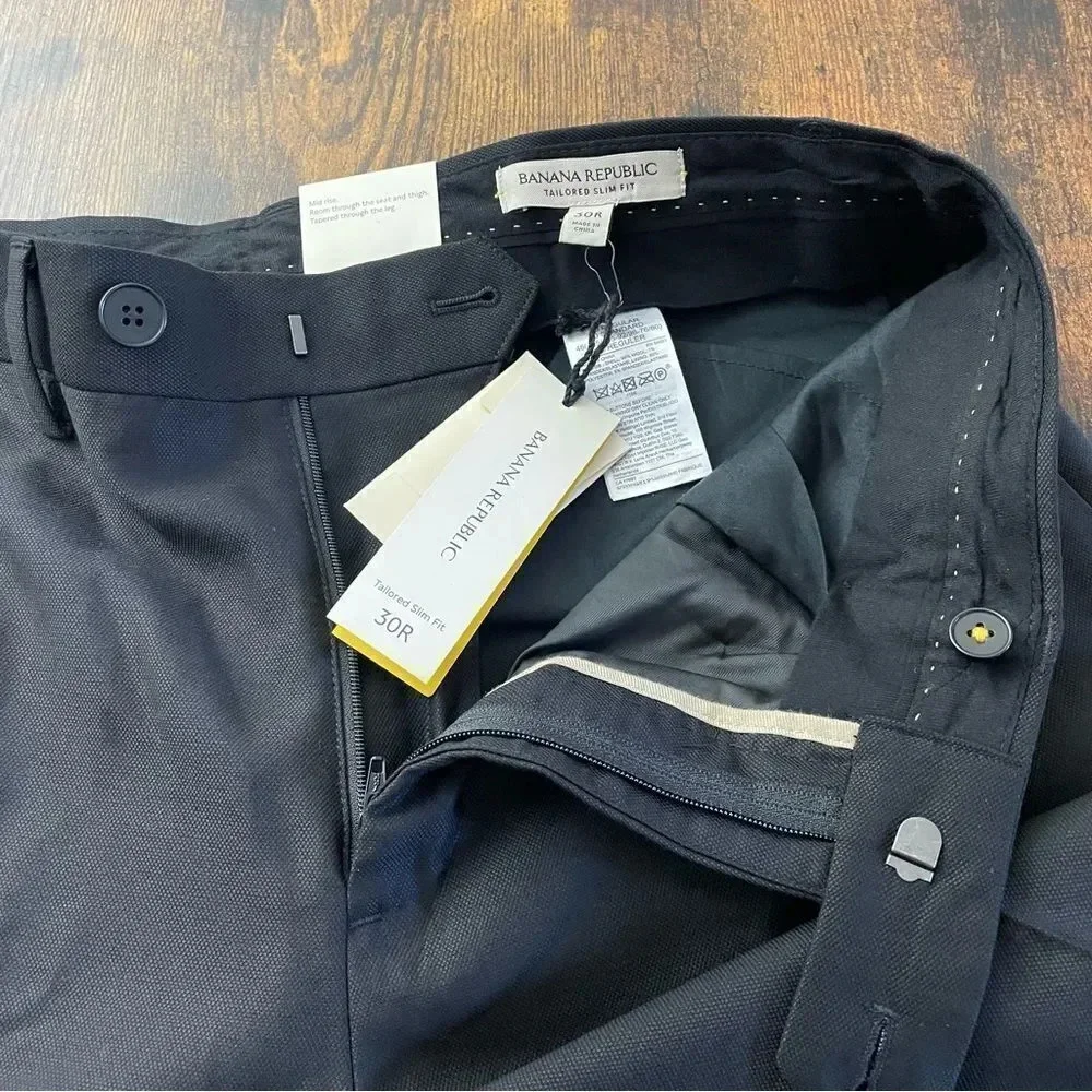 Banana Republic tailored slim fit trousers